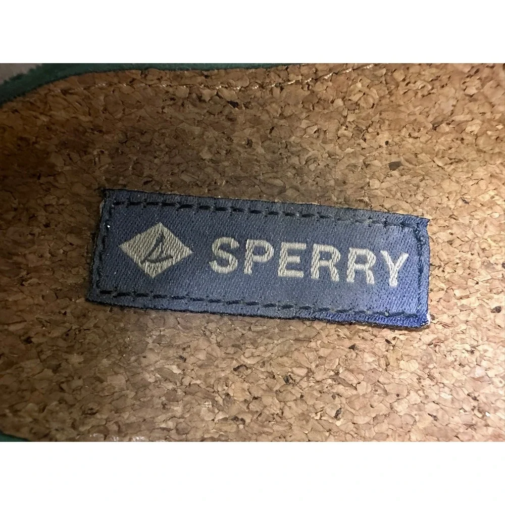 Sperry Top-Sider Authentic Original 2-Eye Boat Shoes Mens Size 8.5 Beige Leather